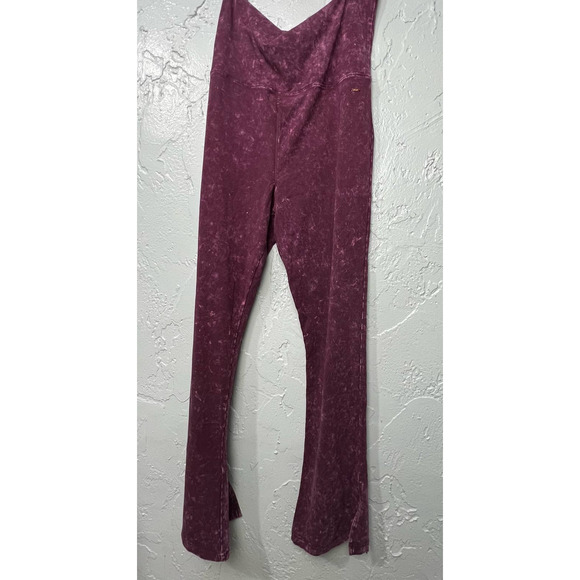 Victoria's Secret PINK Rich Maroon Red Foldover Flare Legging Size XXL - Picture 2 of 10